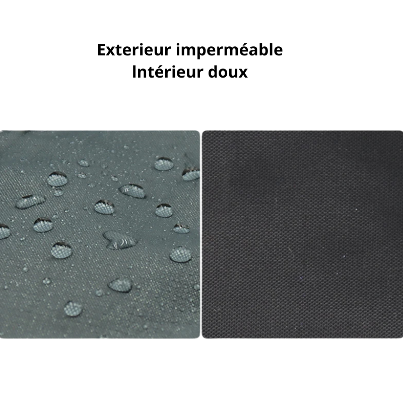 Valmont, veste d'hiver imperméable avec  le col fourrure pour moyen et grand chien