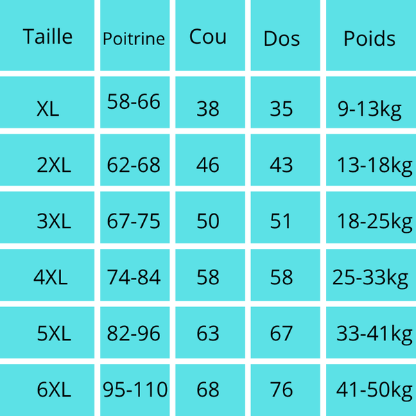 Harmonie, veste d'hiver chaude et coupe vent réflléchissant pour moyen et grand chien