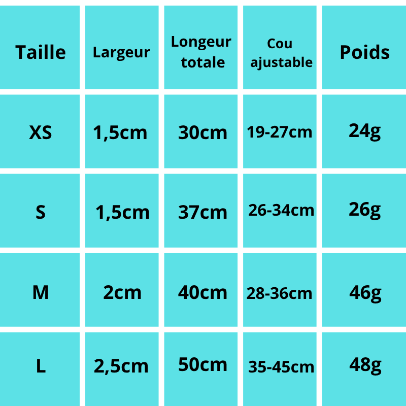 Nini, collier en cuir pour chiens notamment petits chiens, orné de l'os en métal. Existe en plusieurs couleurs.